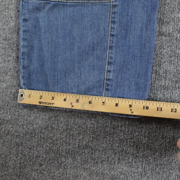 Pilcro Jean Medium The Izzie Relaxed Pull on Barrel Leg Blue Denim Casual Boho - Picture 15 of 16